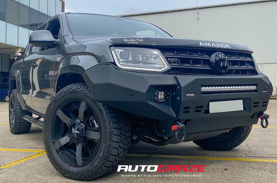 VOLKSWAGEN AMAROK ROCKSTAR XD MACHINED FACE WITH BLACK WINDOW